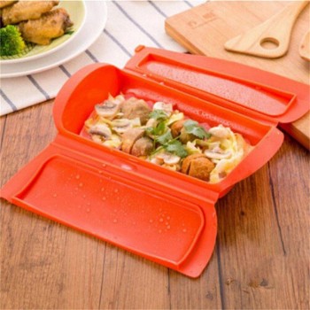 Food Grade Silicone Lunch Box Microwave Special Steamed Fish Bowl High Temperature Cooking Box
