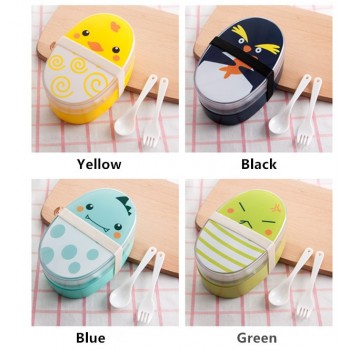 700ml Cartoon Healthy Lunch Box Cute Kids Microwave Oven Children Bento Boxes  Lunchbox BPA Free