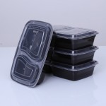 2 Compartment Meal Prep Containers Plastic Lunch Box With Lid Food Storage Box Bento Box Set Microwave Dishwasher Safe BPA Free