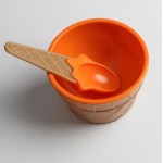 1PC kids ice cream bowls ice cream cup Couples bowl gifts Dessert  Dessert container holder with spoon Kids ice cream bowls