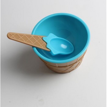 1PC kids ice cream bowls ice cream cup Couples bowl gifts Dessert  Dessert container holder with spoon Kids ice cream bowls