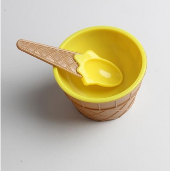 1PC kids ice cream bowls ice cream cup Couples bowl gifts Dessert  Dessert container holder with spoon Kids ice cream bowls
