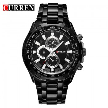 2018 New Curren Luxury Brand Watches Men Quartz Fashion Casual Male Sports Watch Full Steel Military Watches Relogio Masculino