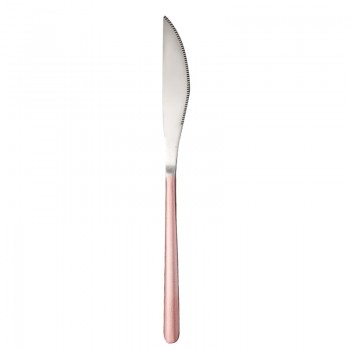 JueQi Dinnerware Set Stainless Steel Plating Gold Blue Black Knife Fork Tableware Cutlery Western Food Camping Tableware Bag