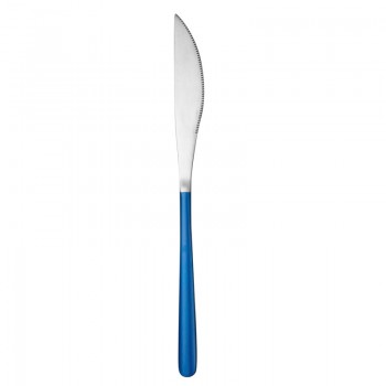 JueQi Dinnerware Set Stainless Steel Plating Gold Blue Black Knife Fork Tableware Cutlery Western Food Camping Tableware Bag