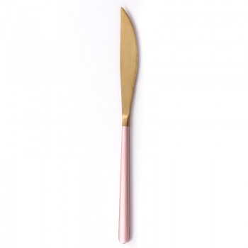 JueQi Dinnerware Set Stainless Steel Plating Gold Blue Black Knife Fork Tableware Cutlery Western Food Camping Tableware Bag