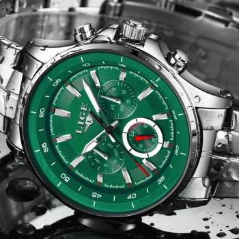 LIGE Mens Watches Waterproof Top Brand Luxury Quartz Watch Men Sport Watch Fashion Casual Military Clock Male Relogio Masculino