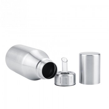 500/750/1000ml Empty Stainless Steel Olive Oil Bottle Container Dispenser Pourer Bottle Kitchen BBQ Leak Proof Oil Control Fits