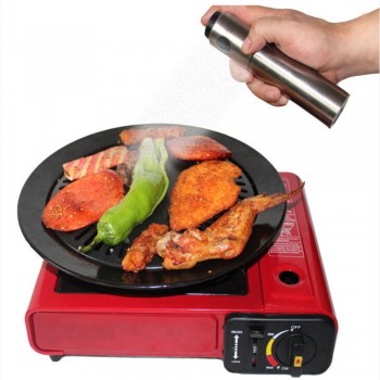 Realand Stainless Steel Oil Sprayer Olive Mist Spraying Can Pump Bottle Pot Vinegar Dispenser Kitchen Tool for Home, Grill, BBQ