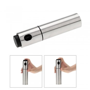 Realand Stainless Steel Oil Sprayer Olive Mist Spraying Can Pump Bottle Pot Vinegar Dispenser Kitchen Tool for Home, Grill, BBQ