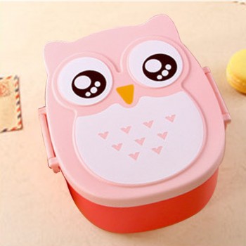 New Cartoon Owl Lunch Boxs Food Fruit Storage Container Portable Bento Box Safe Food Picnic Container Hot Lunchbox Children Gift