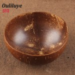 Natural Coconut Bowl Decoration Fruit Salad Noodle Rice Bowl Wooden Fruit Bowl Handicraft Decoration Creative Coconut Shell Bowl