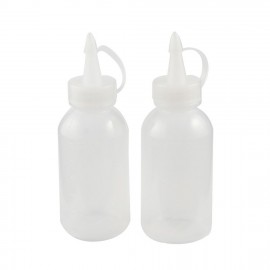 2pcs 100ML Plastic Oil/Sauce/ketchup/ Squeezer Liquid Bottle Dispensing Bottle Kitchen Accessories Plastic Squeeze Bottle