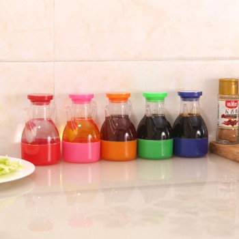 1 Pc Leakproof Oil Bottle Plastic Soy Sauce Pot Cruet oil vinegar Storage Bottle Containers Storage Box lid Oiler 2018 Hot Sale