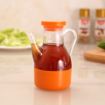 1 Pc Leakproof Oil Bottle Plastic Soy Sauce Pot Cruet oil vinegar Storage Bottle Containers Storage Box lid Oiler 2018 Hot Sale