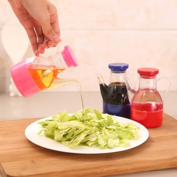 1 Pc Leakproof Oil Bottle Plastic Soy Sauce Pot Cruet oil vinegar Storage Bottle Containers Storage Box lid Oiler 2018 Hot Sale