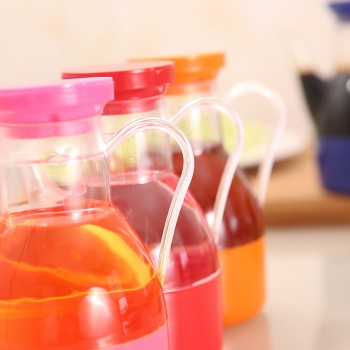 1 Pc Leakproof Oil Bottle Plastic Soy Sauce Pot Cruet oil vinegar Storage Bottle Containers Storage Box lid Oiler 2018 Hot Sale
