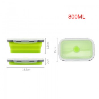 350-1200ML Silicone Foldable lunch Boxes Space Save Large Food Containers Set