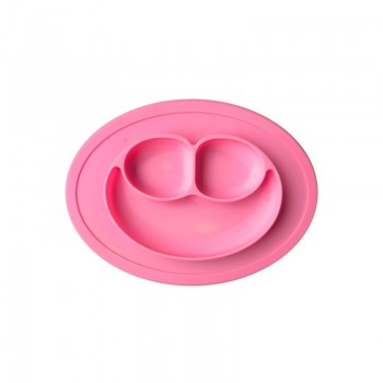 Silicone Material Baby Dining Plate Health Lovely Smile Face Lunch Tableware Kitchen Fruit Dishes Children Bowl