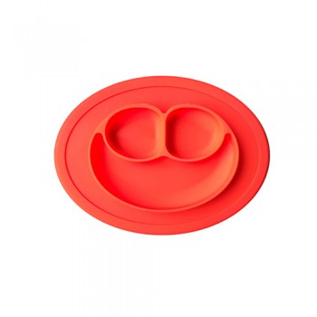 Silicone Material Baby Dining Plate Health Lovely Smile Face Lunch Tableware Kitchen Fruit Dishes Children Bowl