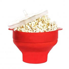 Microwaveable Popcorn Maker Pop Corn Bowl With Lid Microwave Safe New Kitchen Bakingwares Diy Popcorn Bucket