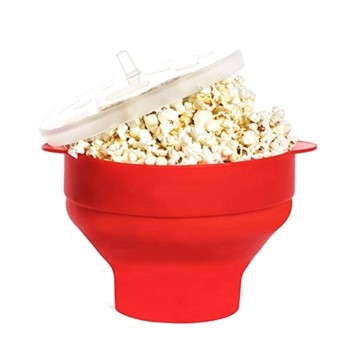 Microwaveable Popcorn Maker Pop Corn Bowl With Lid Microwave Safe New Kitchen Bakingwares Diy Popcorn Bucket