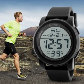 Mens Clock Sport Digital LED Waterproof Wrist Watch Luxury Men Analog Digital Military Army Stylish Mens Electronic watch Clock