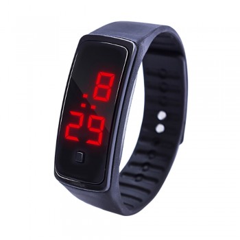 12 Colors New Fashion LED Sports Running Watch Date Rubber Bracelet Digital Wrist Watch Sports Watch Womens Mens Fitness Watch