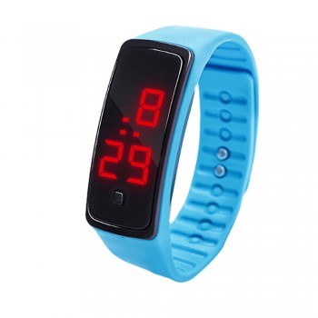 12 Colors New Fashion LED Sports Running Watch Date Rubber Bracelet Digital Wrist Watch Sports Watch Womens Mens Fitness Watch