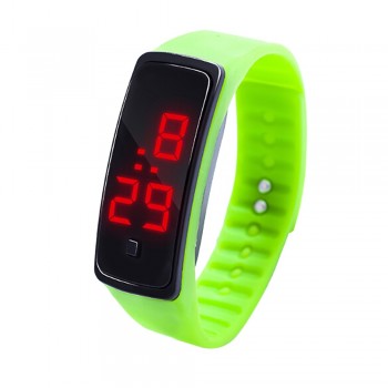 12 Colors New Fashion LED Sports Running Watch Date Rubber Bracelet Digital Wrist Watch Sports Watch Womens Mens Fitness Watch
