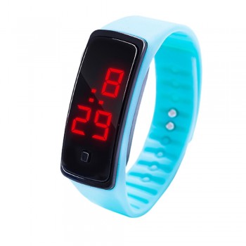 12 Colors New Fashion LED Sports Running Watch Date Rubber Bracelet Digital Wrist Watch Sports Watch Womens Mens Fitness Watch