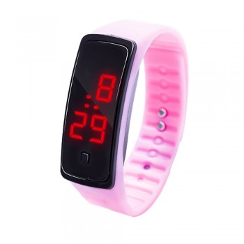 12 Colors New Fashion LED Sports Running Watch Date Rubber Bracelet Digital Wrist Watch Sports Watch Womens Mens Fitness Watch