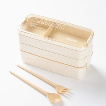 Hot Sales 900ml Portable 3 Layer Healthy Lunch Box Food Container Microwave Oven Lunch Bento Boxes Lunchbox