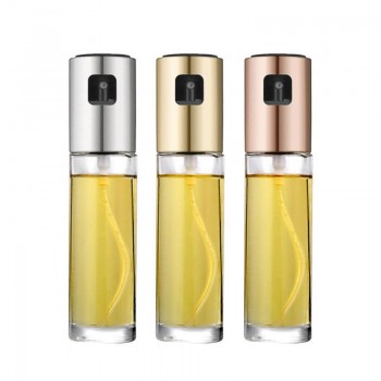 Kitchen Oil Spray Bottle Pump Glass Oil Pot Stainless Steel Olive Oil Sprayer Leak-proof Drops BBQ Oil Dispenser Cooking Tools