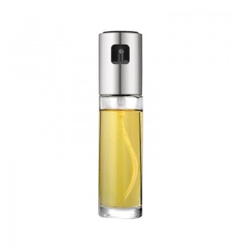 Kitchen Oil Spray Bottle Pump Glass Oil Pot Stainless Steel Olive Oil Sprayer Leak-proof Drops BBQ Oil Dispenser Cooking Tools