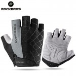 ROCKBROS Cycling Bike Half Finger Gloves Shockproof Breathable MTB Mountain Bicycle Gloves Men Women Sports Cycling Clothings