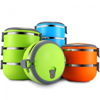 XUNZHE Creative Cartoon Student Lunch Box Large Capacity Microwave Heating Bento Box Portable Food Container Picnic Storage Box