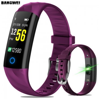 2018 BANGWEI Smart Watch With Heart Rate Blood Pressure Oxygen Oximeter Sport Watch Ring Waterproof Watch Smart For iOS Android