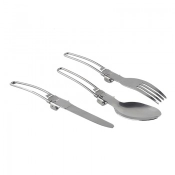 Foldable knife fork picnic dinner tableware set cutlery portable forks knives Outdoor Camping travel sets amp; kits with bags