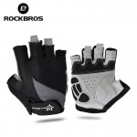 ROCKBROS Cycling Anti-slip Anti-sweat Men Women Half Finger Gloves Breathable Anti-shock Sports Gloves MTB Bike Bicycle Glove