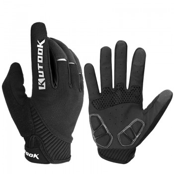 KUTOOK Full Finger Touch Screen Cycling Gloves Road MTB Mountain Bike Gloves Bicycle Outdoor Sport Gloves Breathable Equipment