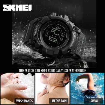 SKMEI Outdoor Sports Digital Watch Compass Temperature Weather Electronic Watches Luxury Men Multifunction Military Wristwatches