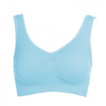 Sale 10 Colors Ladies Padded Push Up Sports Bra For Yoga Bra Fitness Daily Wear Wire Free Bra Seamless Solid Bra White Top XXL