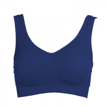 Sale 10 Colors Ladies Padded Push Up Sports Bra For Yoga Bra Fitness Daily Wear Wire Free Bra Seamless Solid Bra White Top XXL