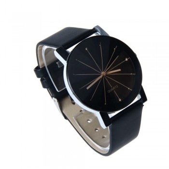 GEMIXI    Fashion And New   1PC Men Quartz Dial Clock Leather Wrist Watch Round Case Sep.27