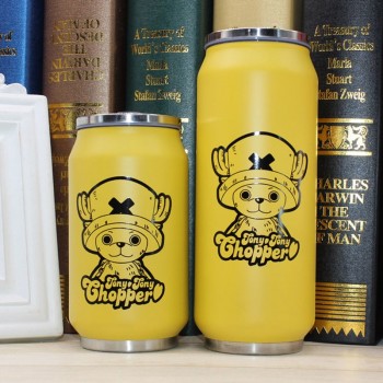 New Creative Cartoon Thermal Drinkware Thermo Water Bottle Flask Vacuum Stainless Steel Straw Cans