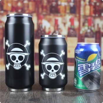 New Creative Cartoon Thermal Drinkware Thermo Water Bottle Flask Vacuum Stainless Steel Straw Cans
