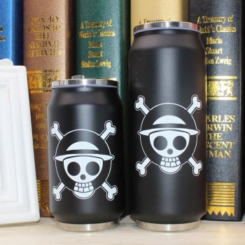 New Creative Cartoon Thermal Drinkware Thermo Water Bottle Flask Vacuum Stainless Steel Straw Cans