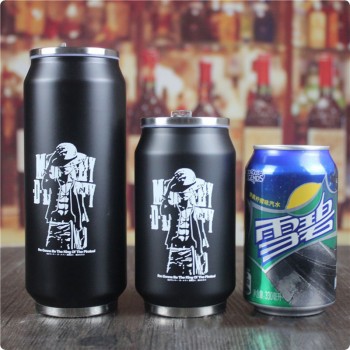 New Creative Cartoon Thermal Drinkware Thermo Water Bottle Flask Vacuum Stainless Steel Straw Cans