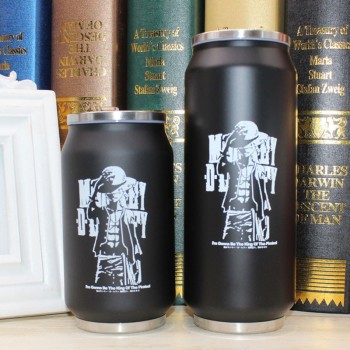 New Creative Cartoon Thermal Drinkware Thermo Water Bottle Flask Vacuum Stainless Steel Straw Cans
